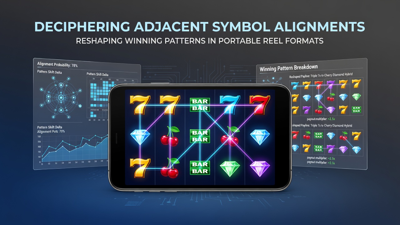 Illustration of adjacent symbol alignments in mobile slots