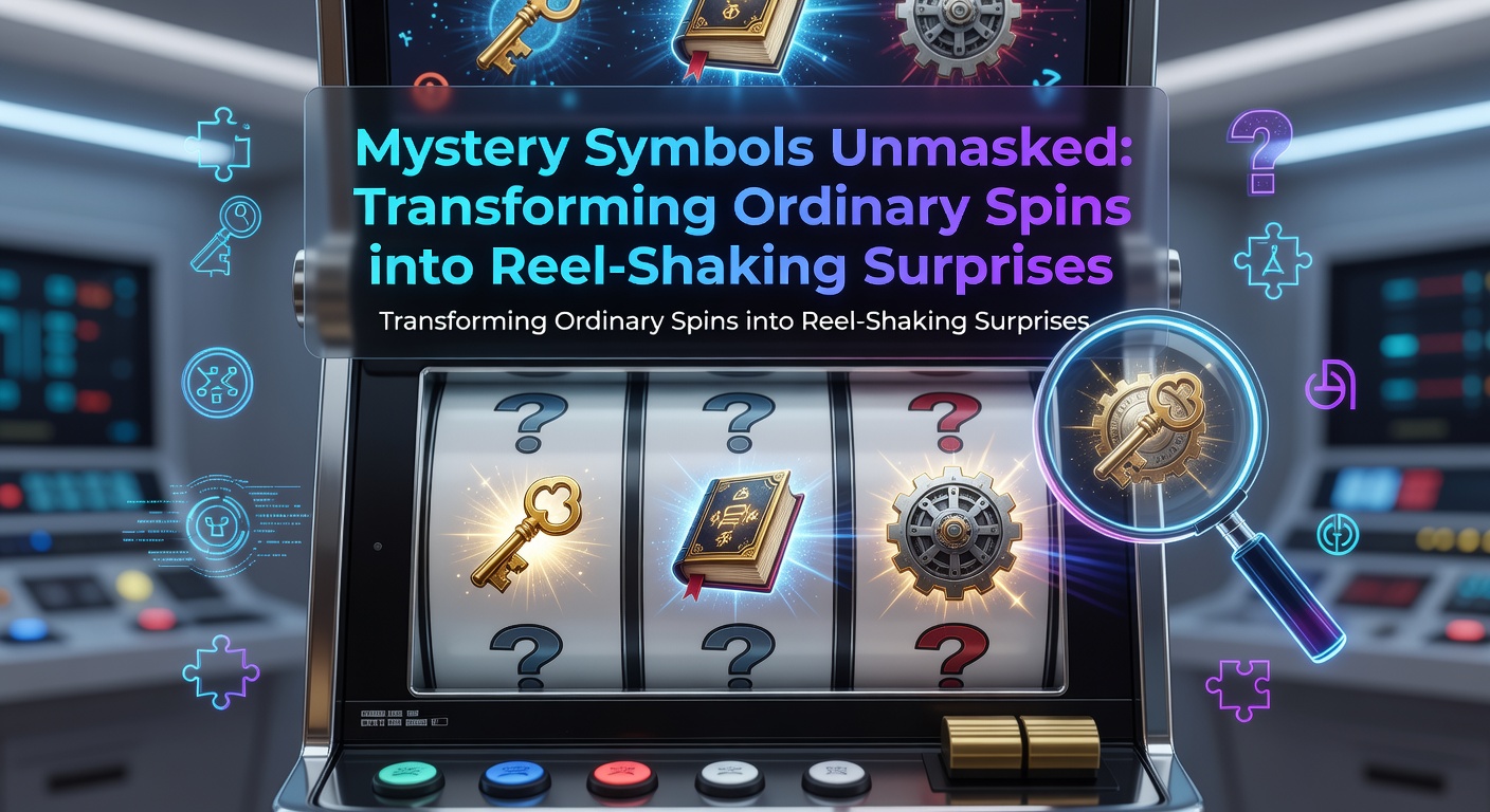 Animated slot reels revealing mystery symbols transforming into wilds and high-paying icons during a spin