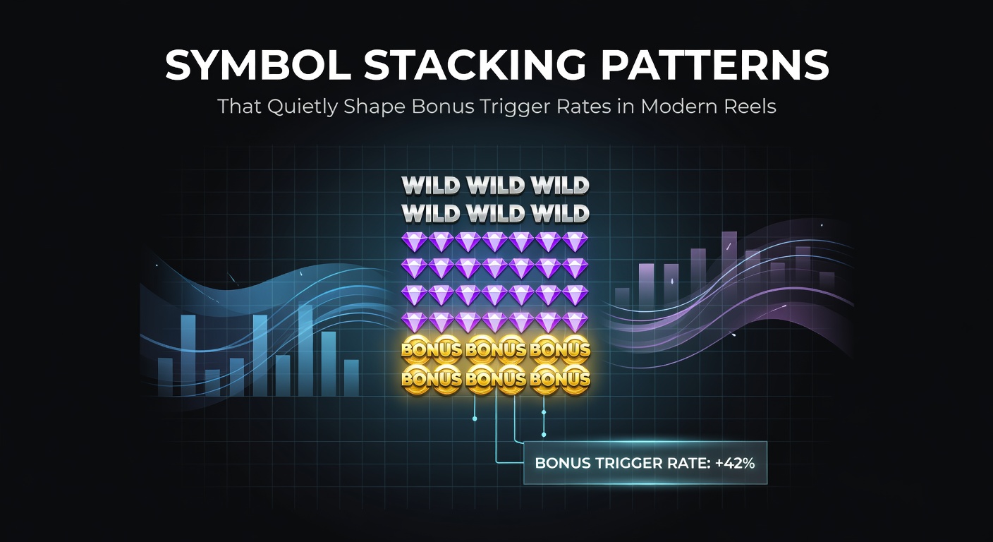 Detailed view of stacked symbols aligning across multiple reels in a modern slot interface