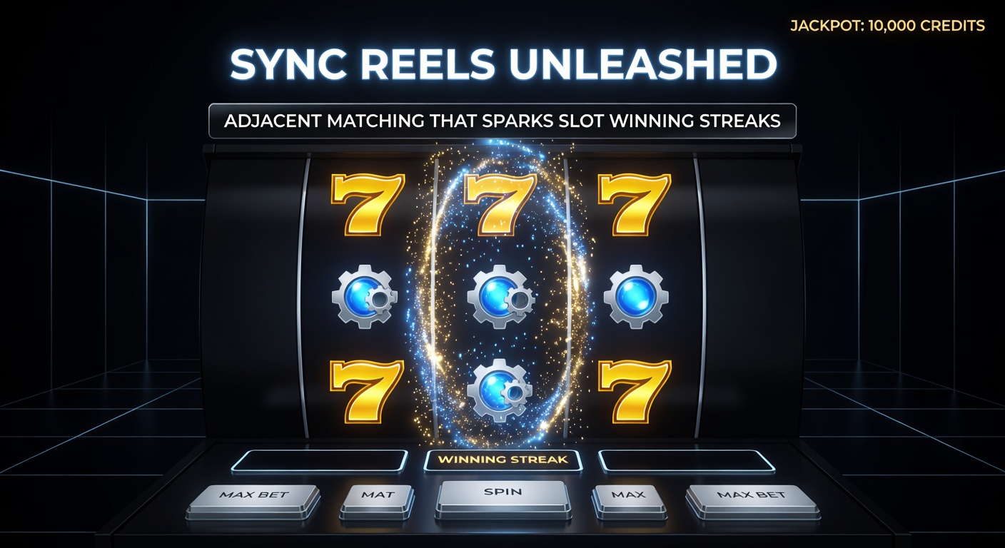 Close-up of synced slot reels with adjacent symbols exploding into wins, multipliers stacking, and bonus meters filling amid a flurry of golden payouts