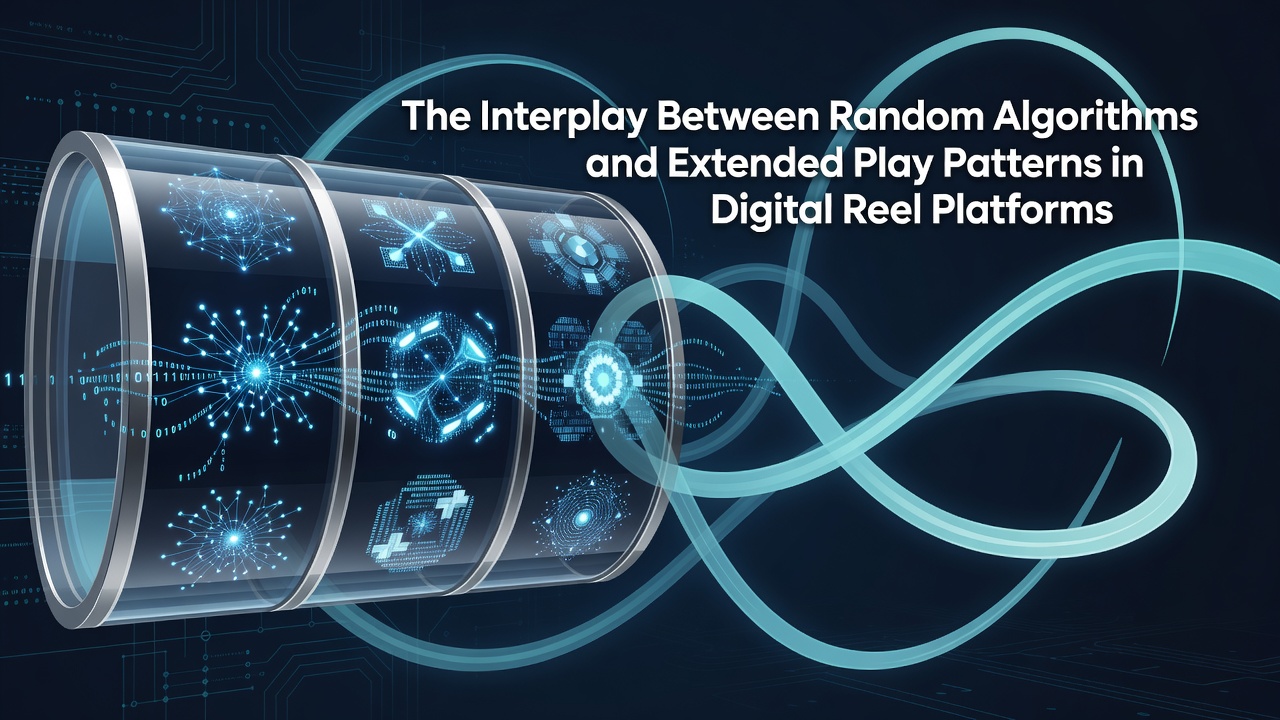 Digital reel interface displaying algorithmic sequence outputs and player session metrics